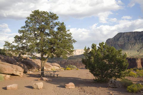 picnic place at the overlook